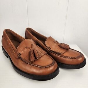 Bass Weejuns Marietta II Brown Leather Tassel Kiltie Loafers Shoes Womens 6.5